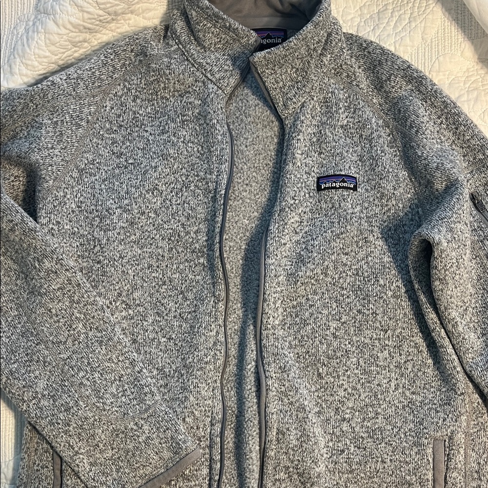 Patagonia Gray Full-Zip Fleece Jacket